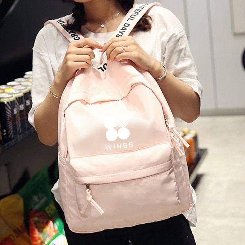 BTS, Bags, Bts Kpop Trendy Pink Messenger Canvas Bag