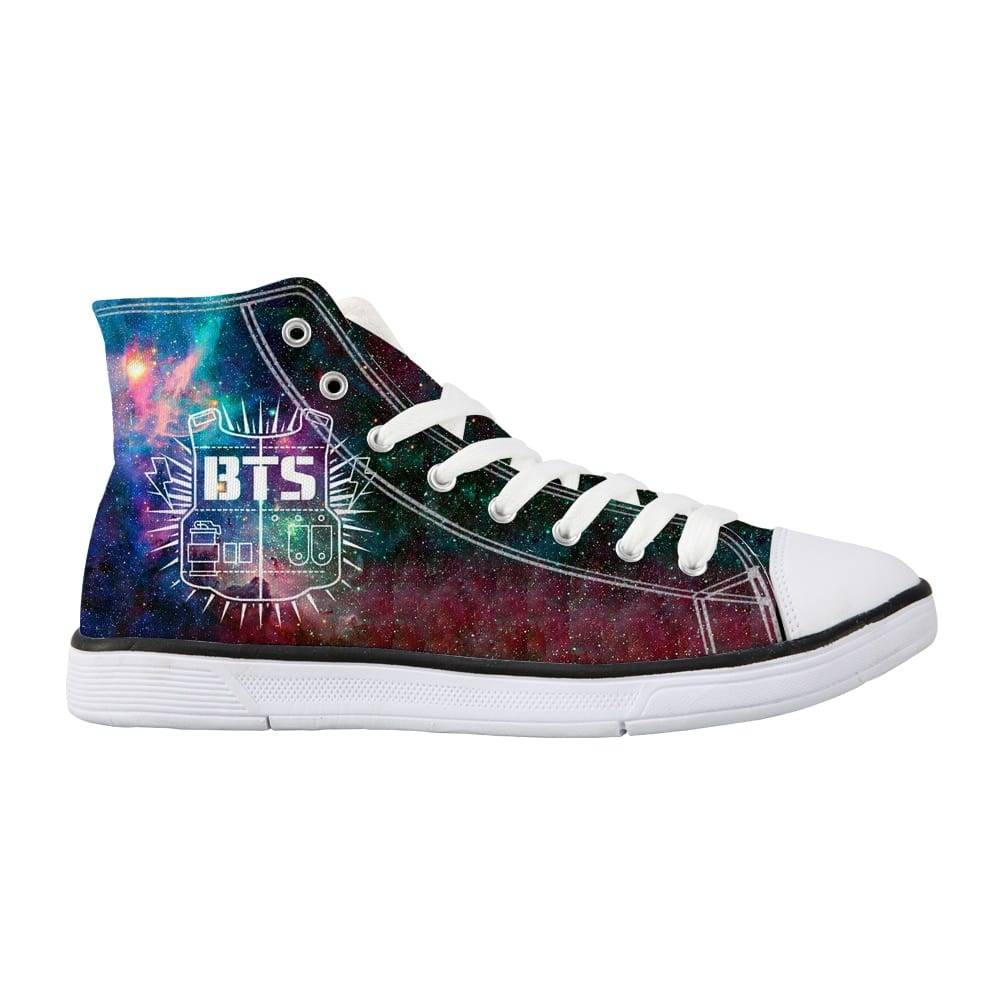 BTS MERCH SHOP | High Top Canvas Shoes for Girls | BTS Merchandise