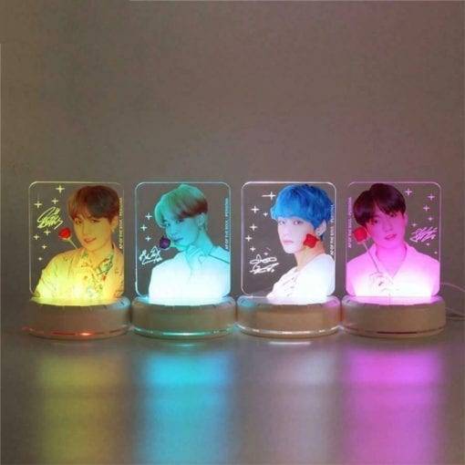 방탄소년단 Idol Photo Colorful LED Night Lights