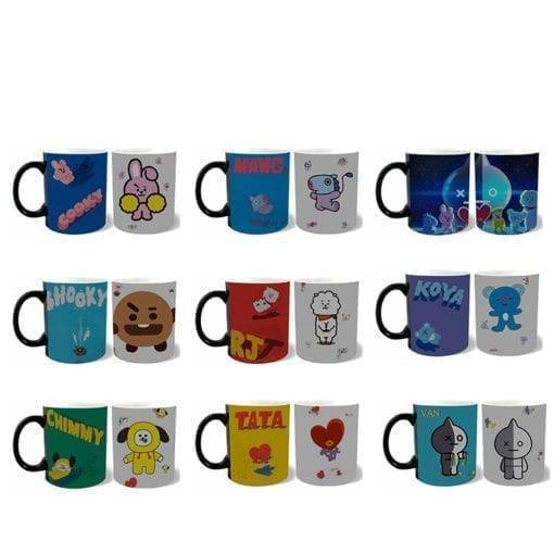 BT21 Magic Coffee Mug Accessories BT21 Sippers & Bottles a1fa27779242b4902f7ae3: BTS|Chimmy|Cooky|Koya|Mang|Rj|Shooky|Tata|Van