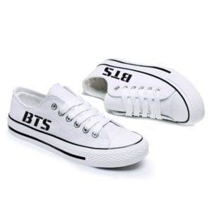 Low Canvas White Shoes