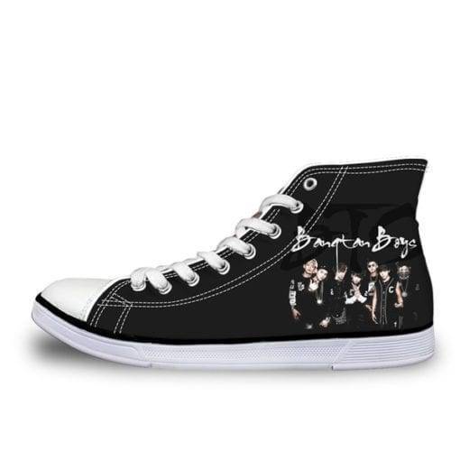 BTS High Top Canvas Unisex Leisure Sneakers BulletProof Vest New Logo Sneakers & Shoes cb5feb1b7314637725a2e7: AK customized