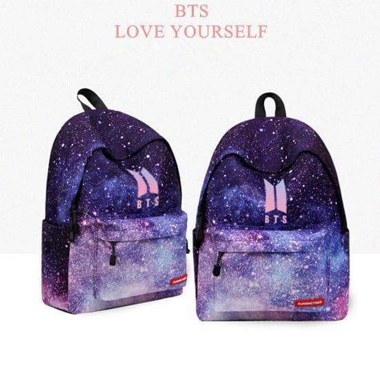 BTS Love Yourself Backpack with Laptop Partition Digital Printed Bag