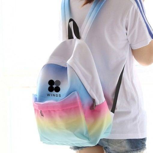 BTS Rainbow Backpack Backpack BTS Wings Merch BulletProof Vest New Logo Young Forever cb5feb1b7314637725a2e7: 01|02|03|04|05|06