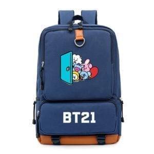 BT21 Cartoon Student Backpack