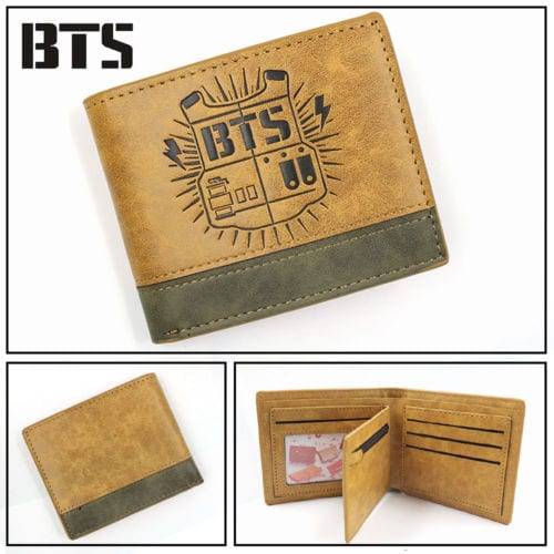 BTS BT21 Brown Wallet Accessories Handbags & Wallets cb5feb1b7314637725a2e7: A|B
