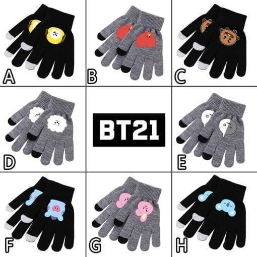 BT21 Cute Knitted Gloves Accessories BT21 Gloves cb5feb1b7314637725a2e7: A|B|C|D|E|F|G|H|I|J|K|L|M|N|O|P