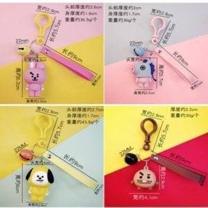 1pc Unisex Rabbit & Heart Charm Fashion Keychain For Key Decoration