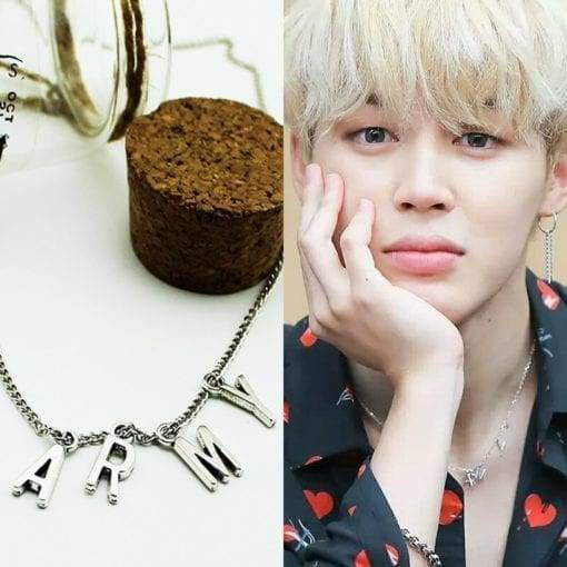 BTS ARMY Chain Pendant Accessories Army Logo Necklace cb5feb1b7314637725a2e7: ARMY Necklace