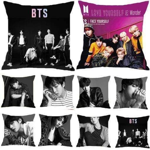 BTS 1PC Bedding Square Pillow (9 Styles)