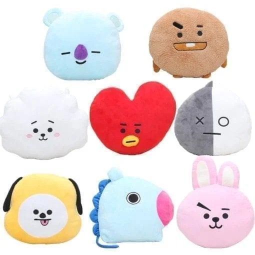 BTS BT21 Plush Pillow Dolls Accessories Cushions Plush Merch Plushies cb5feb1b7314637725a2e7: CHIMMY|COOKY|KOYA|MANG|RJ|SHOOKY|TATA|VAN