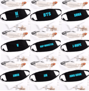 BTS Luminous Mask Accessories Mask Masks a1fa27779242b4902f7ae3: BTS|J-Hope|Jimin|Jin|Jung Kook|Rap Monster|Suga|V|BTS / Short|J HOPE 