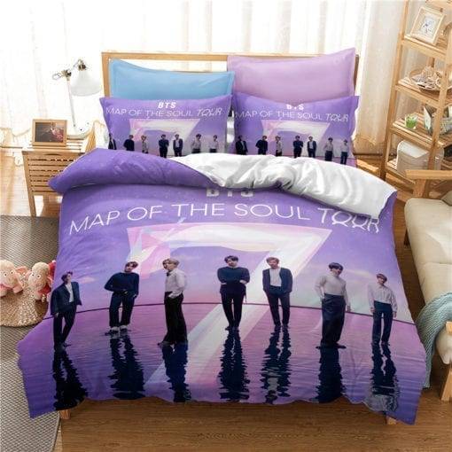 Popular Printed Bedding Set with Pillow Covers