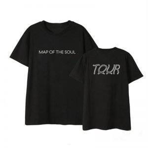 BTS MAP OF THE SOUL 7 Tour Album TShirt BTS MAP OF THE SOUL 7 T-Shirts Color: Black|White 