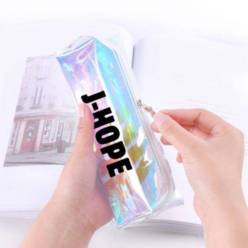 Laser Transparent Color Pencil Case