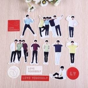 BTS Diary Stickers 18PCS Love Yourself 'Answer' Sticker Stickers Color: BTS-A|BTS-B 