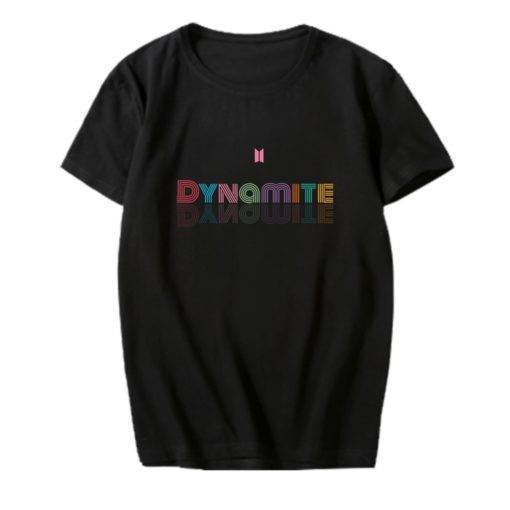 BTS Dynamite Disco T-Shirts BTS Dynamite Merch T-Shirts Color: A-Black|B-Black|A-White|B-White