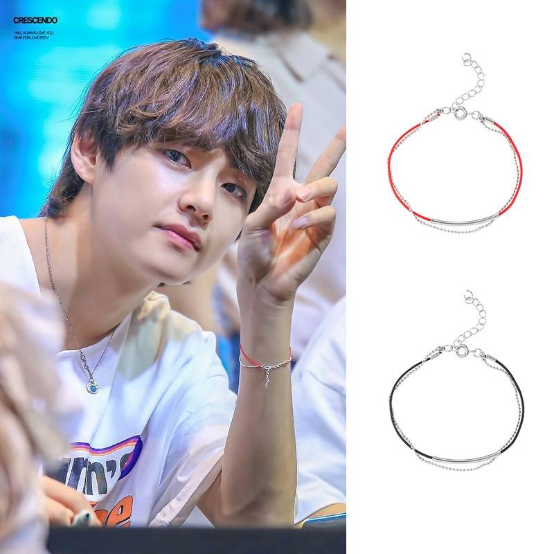 KPop Idol BTS V Taehyung Sterling Silver SMILE Necklace Bracelet Bangtan  boys | eBay